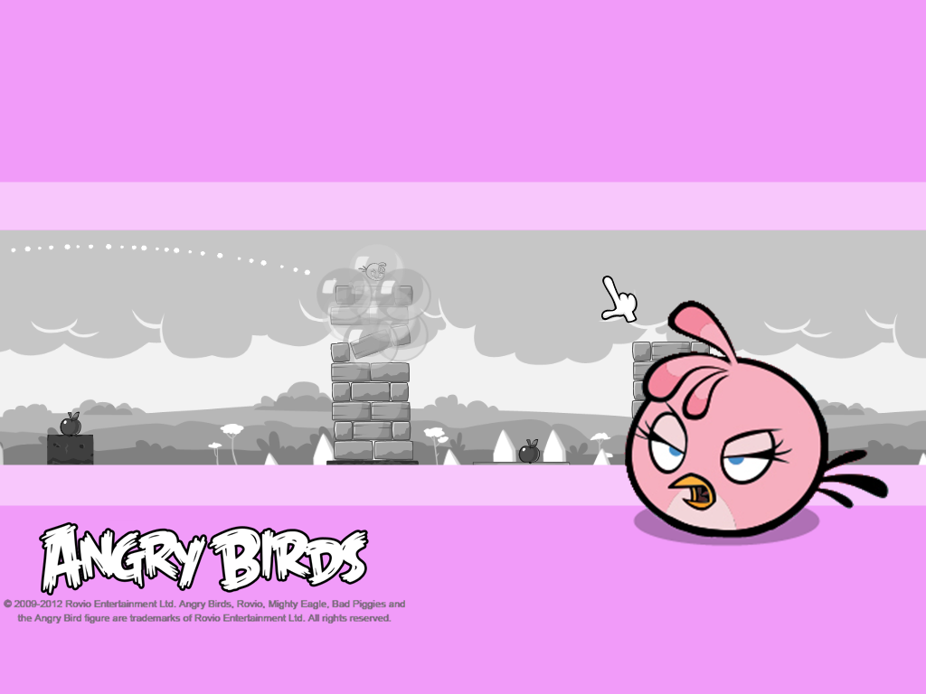 angry birds star wars pink bird power